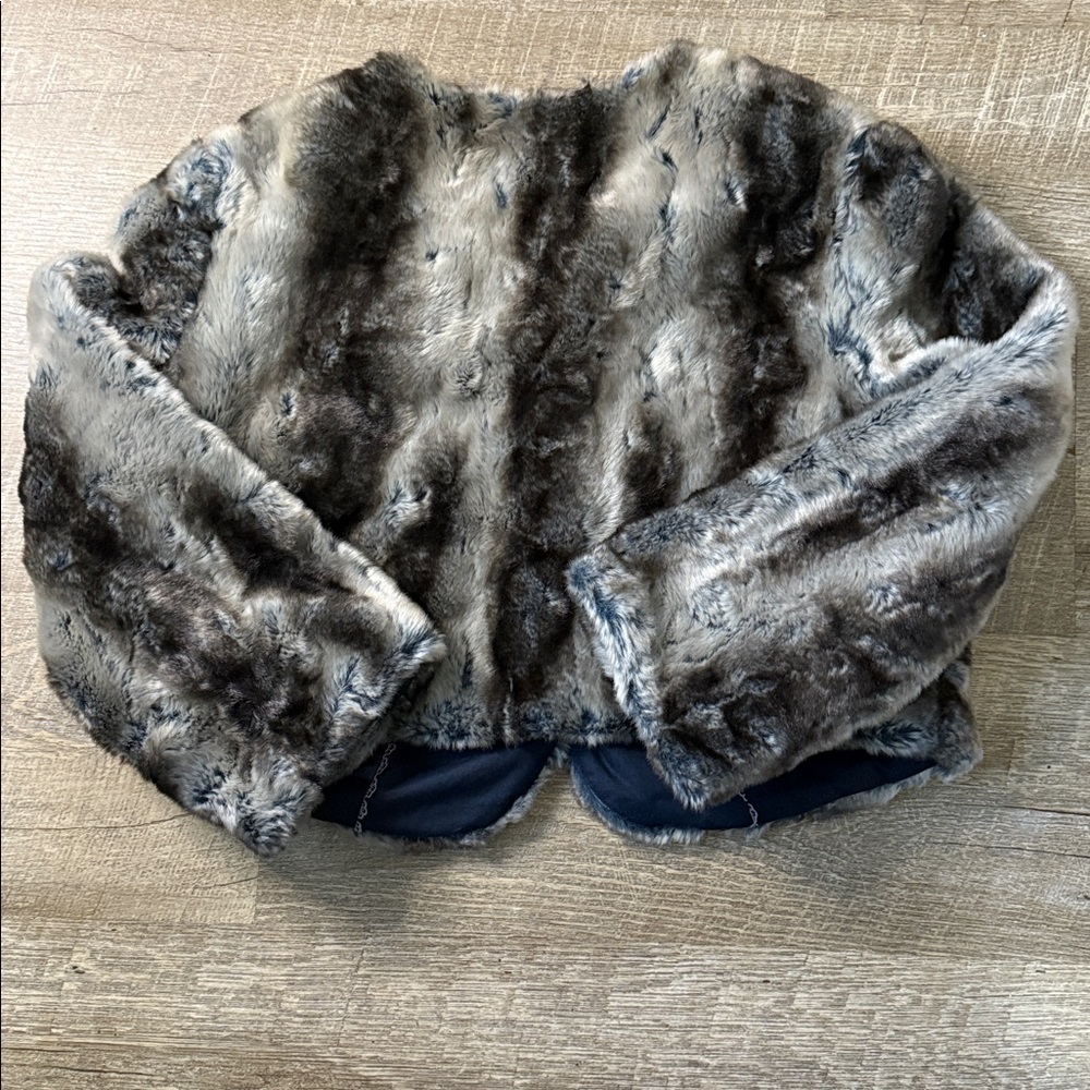 Free People Supernova Cropped Faux Fur Jacket S - Picture 4 of 7
